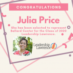 Congratulations Julia Price