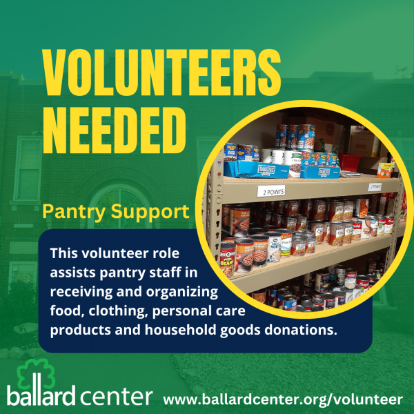 pantry support volunteers needed